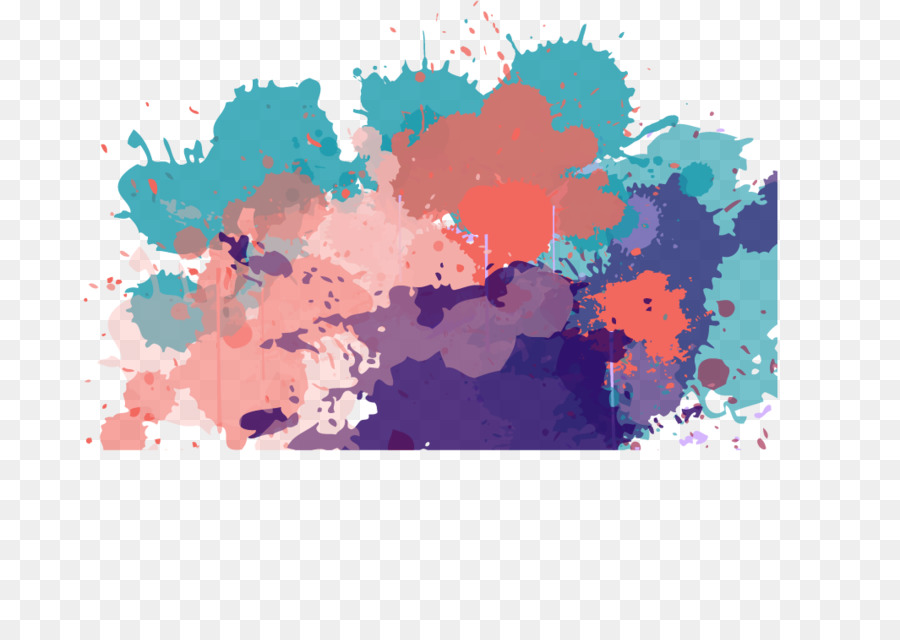 Vernice Di Colore Scaricare - Acquerello goccioline di inchiostro graffiti sfondo