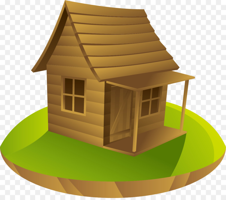Casa cabina di Log Cottage Disegno - Un log cabin in the woods