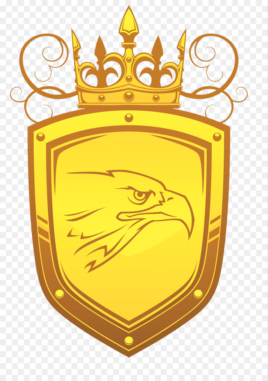 Schild Krone Rosette Download - Golden Eagle Crown Shield