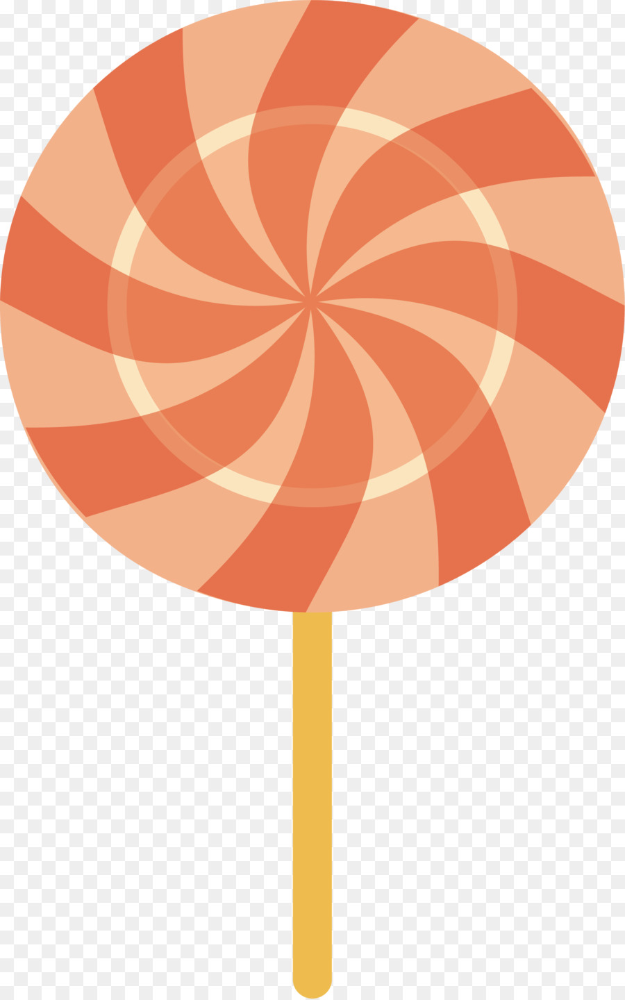 Lollipop-Wave-Tangerine - Orange Welle Zucker