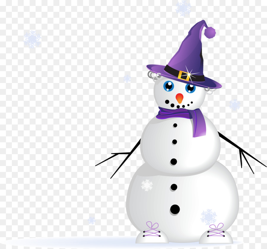 Giáng - Màu tím cái mũ nhọn Snowman sáng tạo