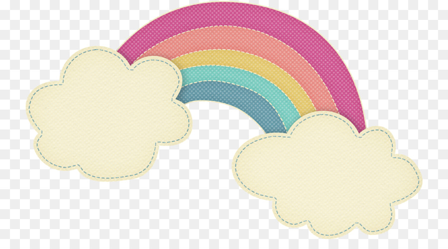 Disegno Rainbow Cartoon - Cartoon nuvole dipinte arcobaleno