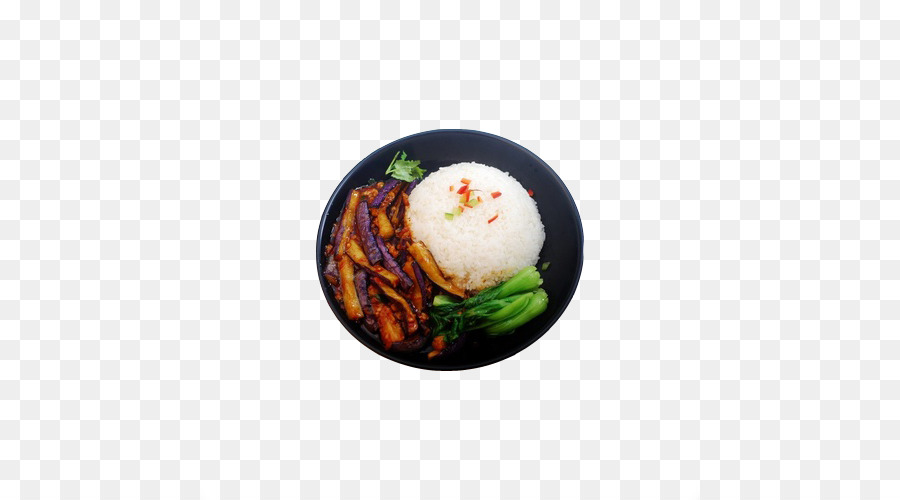 Hamburger di carne Macinata di maiale riso Gaifan Melanzane Alimenti - Le caratteristiche di Melanzane e carne di maiale riso