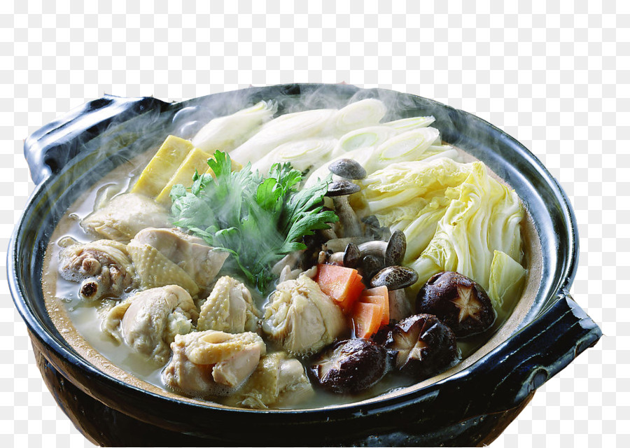 Japanische Küche Nabemono Miso Hot pot - Cabbage, chicken Champignons