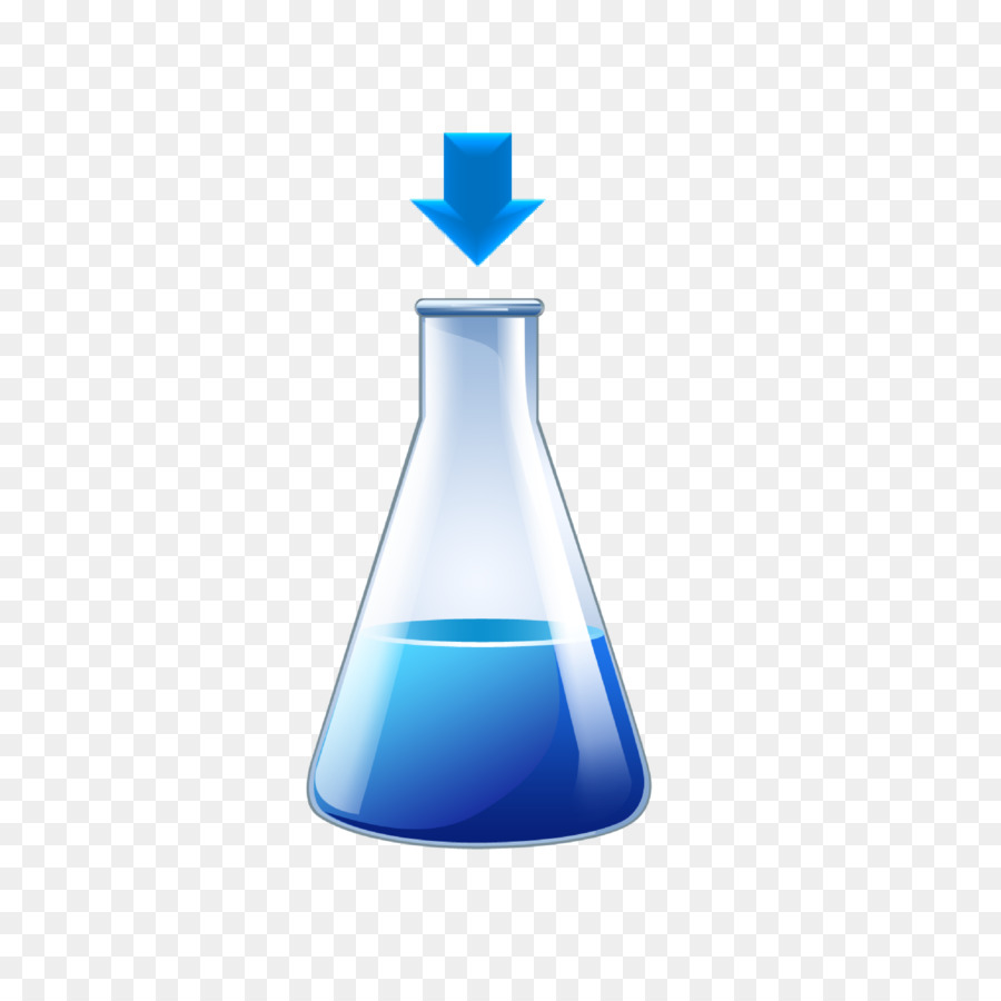 Glas Flasche Container-Symbol - Vektor-ppt blauen container