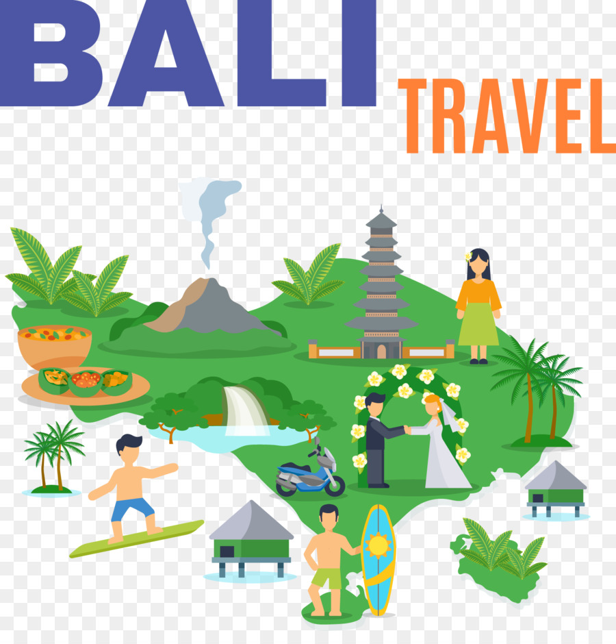 Bali Royalty-free Illustrazione - Vector si recò a Parigi per giocare
