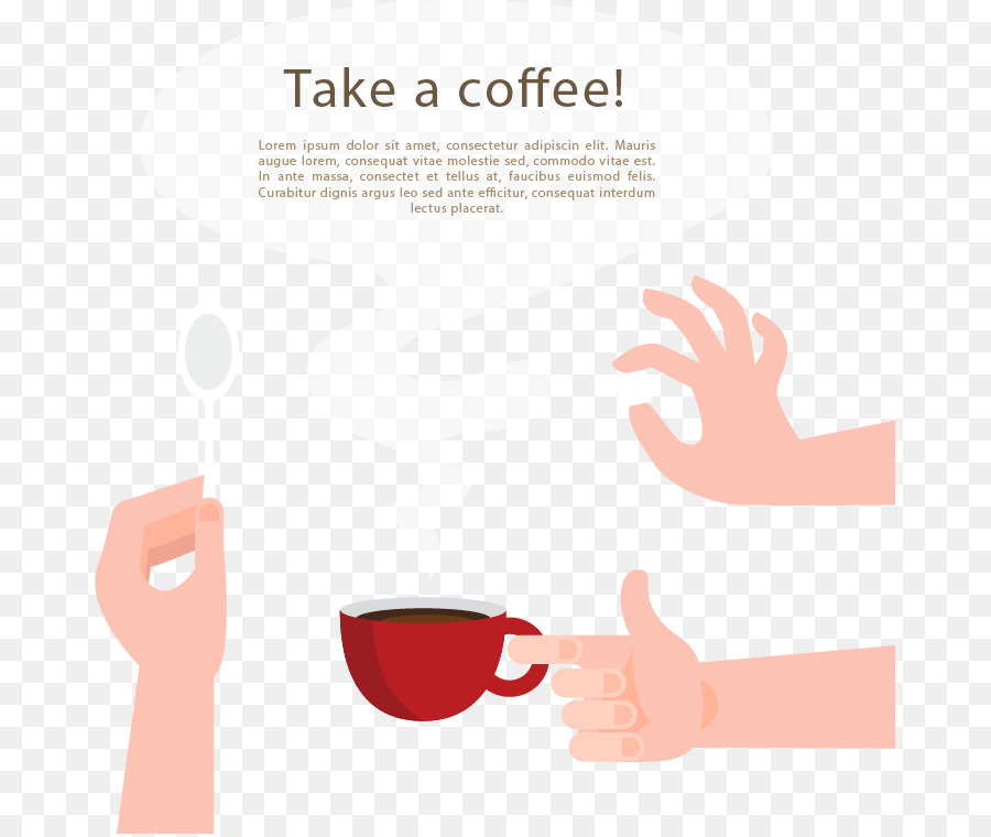 Kaffee Adobe Illustrator - Vektor-Kaffee-arm