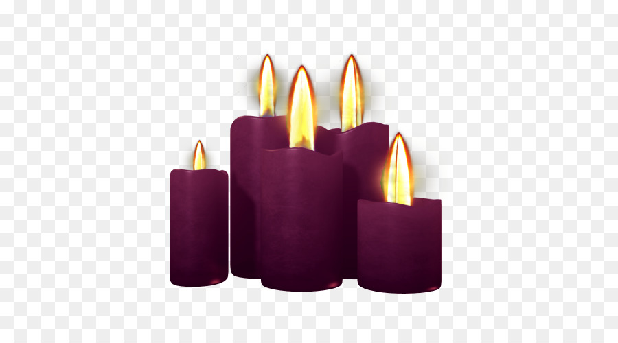 Colore candela Clip art - viola candele