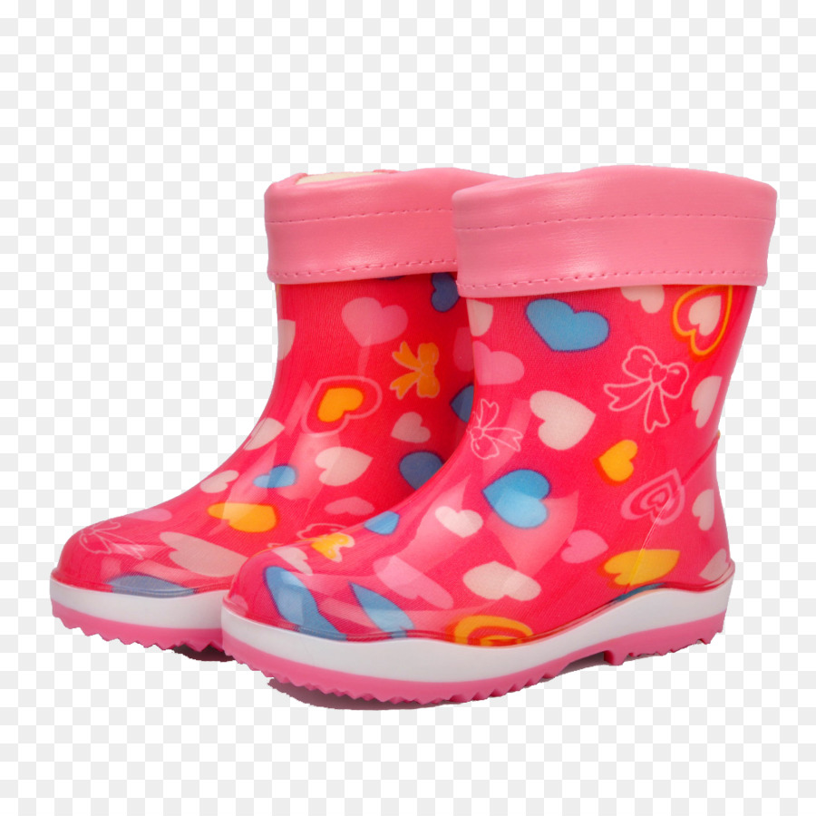 Rosa Bambino Wellington boot Designer - Bambini stivali da pioggia