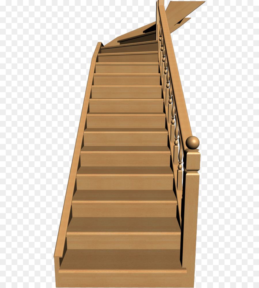 Cầu Thang gỗ cứng Gỗ vết tay Vịn - trong nhà thang