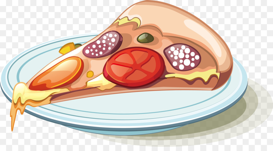Pizza, italienische Küche, Fast-food-Illustration - Pizza Vektor