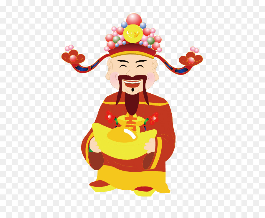 Caishen Imperatore Di Giada Cinese Di Nuovo Anno - dio della ricchezza