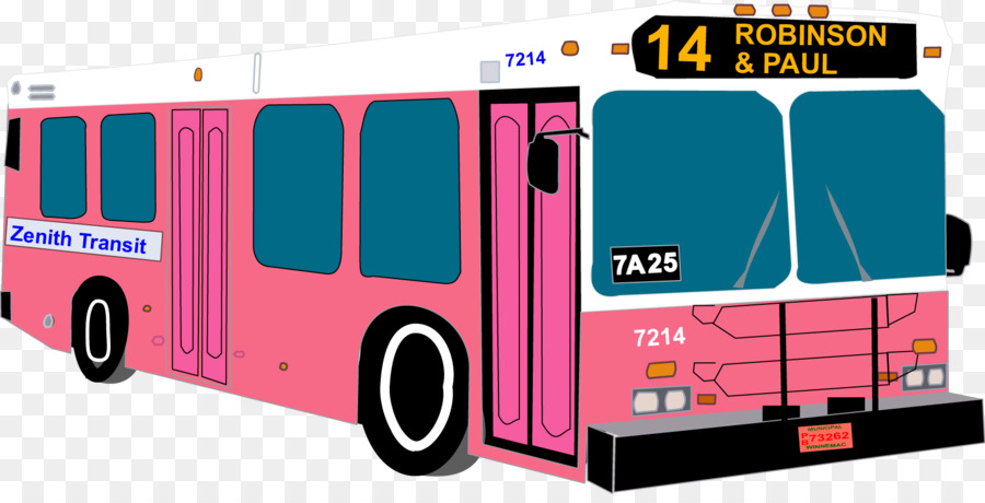 Transit bus Haltestelle öpnv-clipart - Vektor-bus