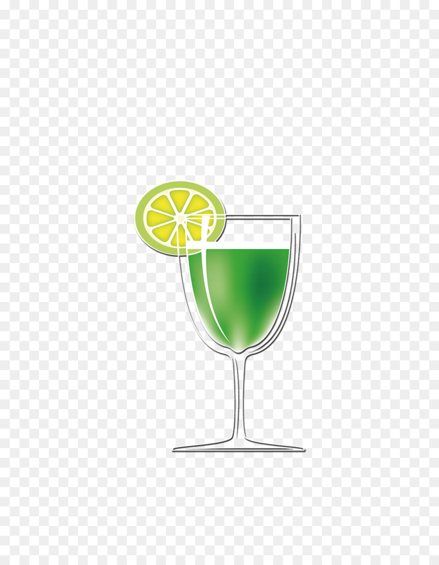 Cocktail Glas Wein Trinken Grünen - Getränke