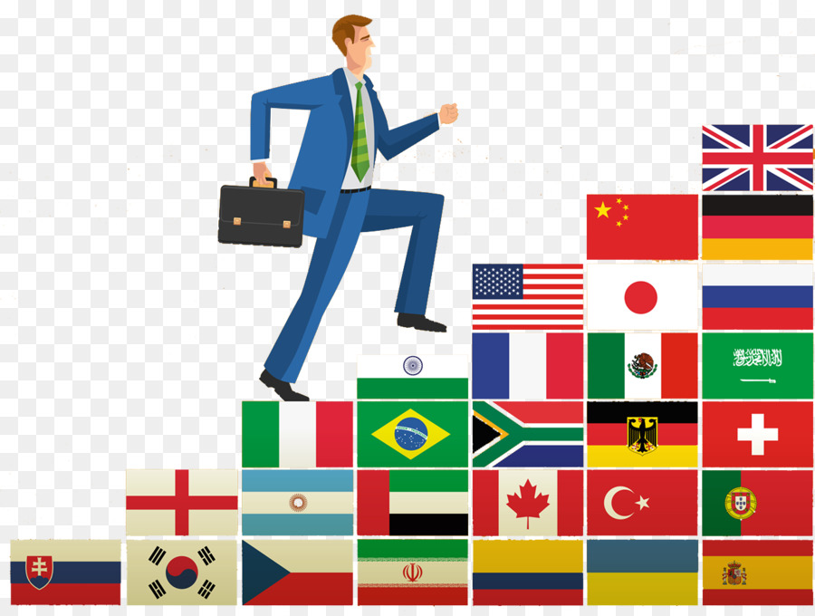 Stati uniti, bandiera Nazionale, Bandiera del Portogallo Bandiere America del Sud - La gente di affari illustrazioni