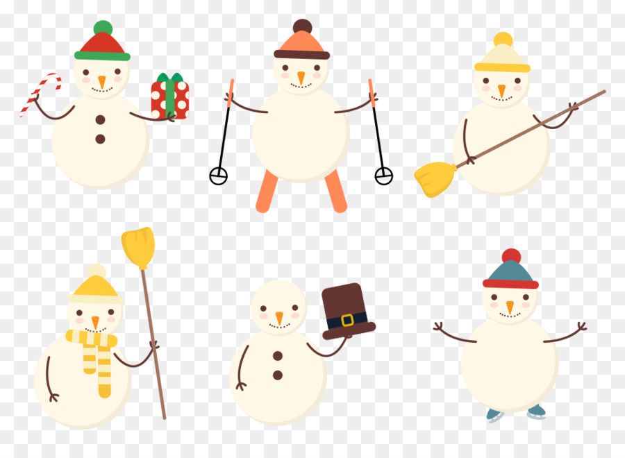 Snowman Christmas Illustration - Cartoon naughty Schneemann-Vektor-design
