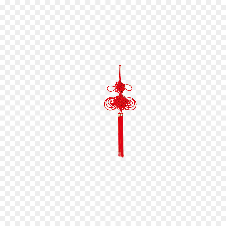 Red LINE Chinesischer Knoten Muster - Chinese New Year Dekorative poster