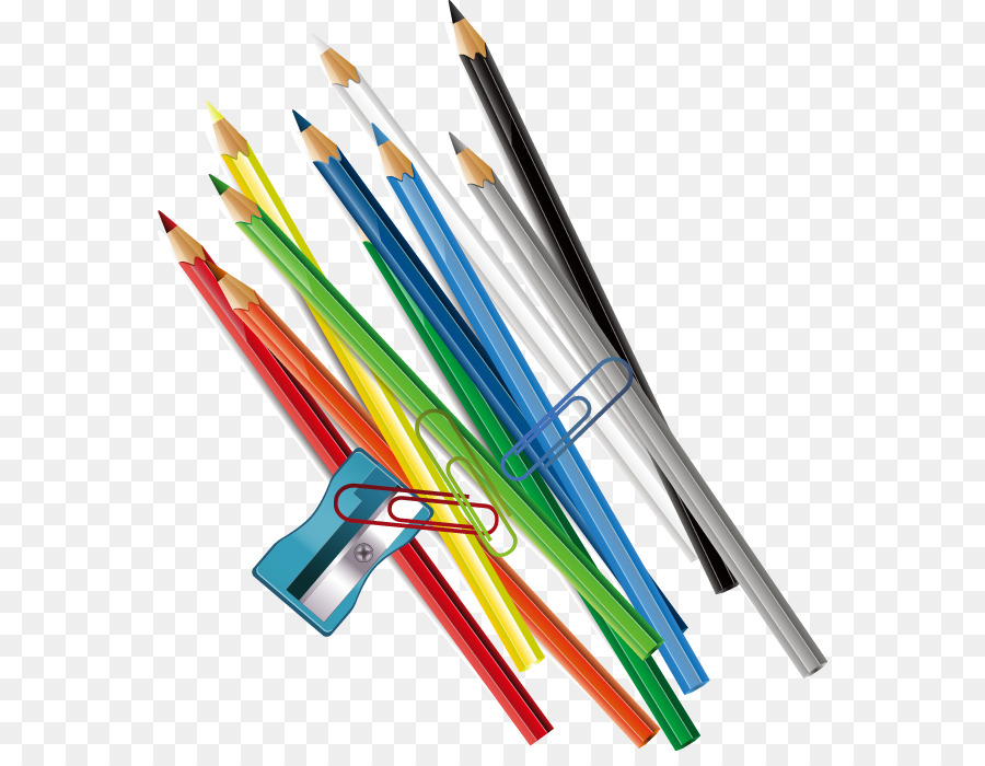 Farbige Bleistift-Crayon - Farbe Bleistift-Anspitzer pin-Muster