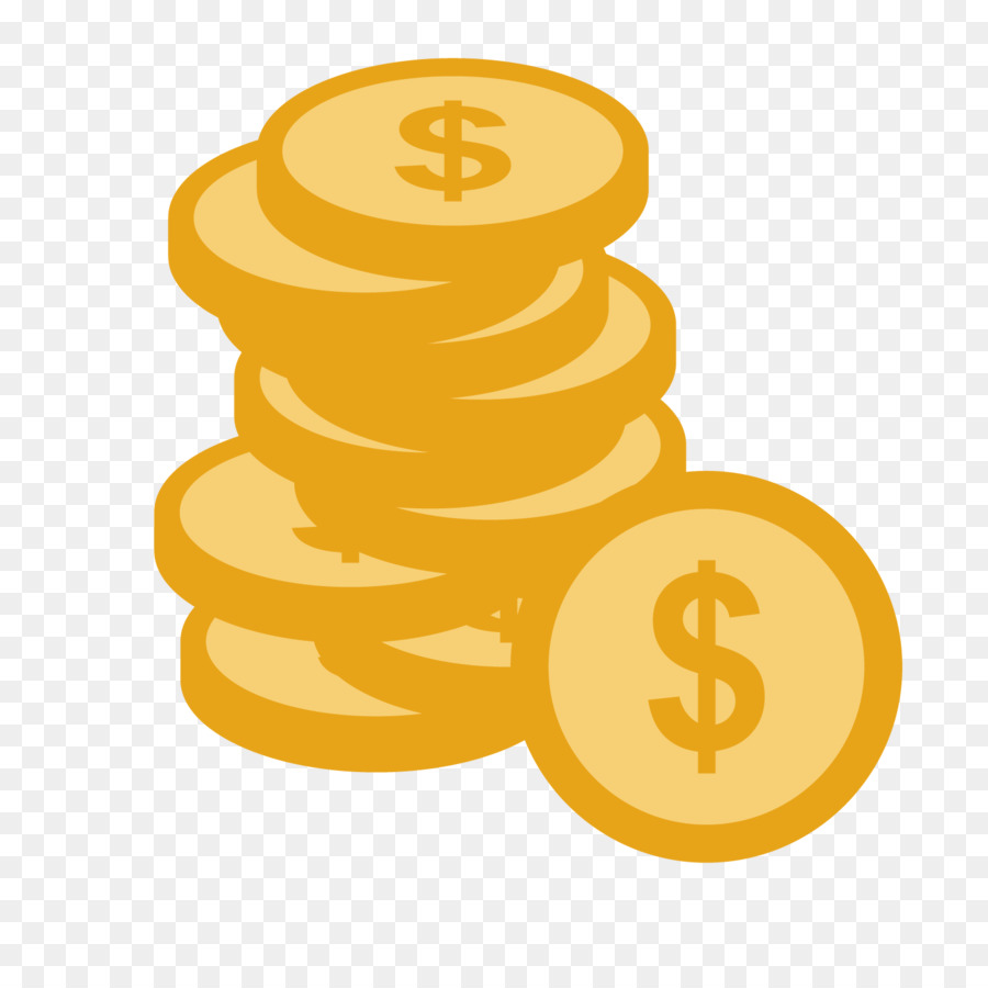 Moneta di banca PJSCB ORIENTE finans dei Finanziamenti Clip art - Giallo dollaro