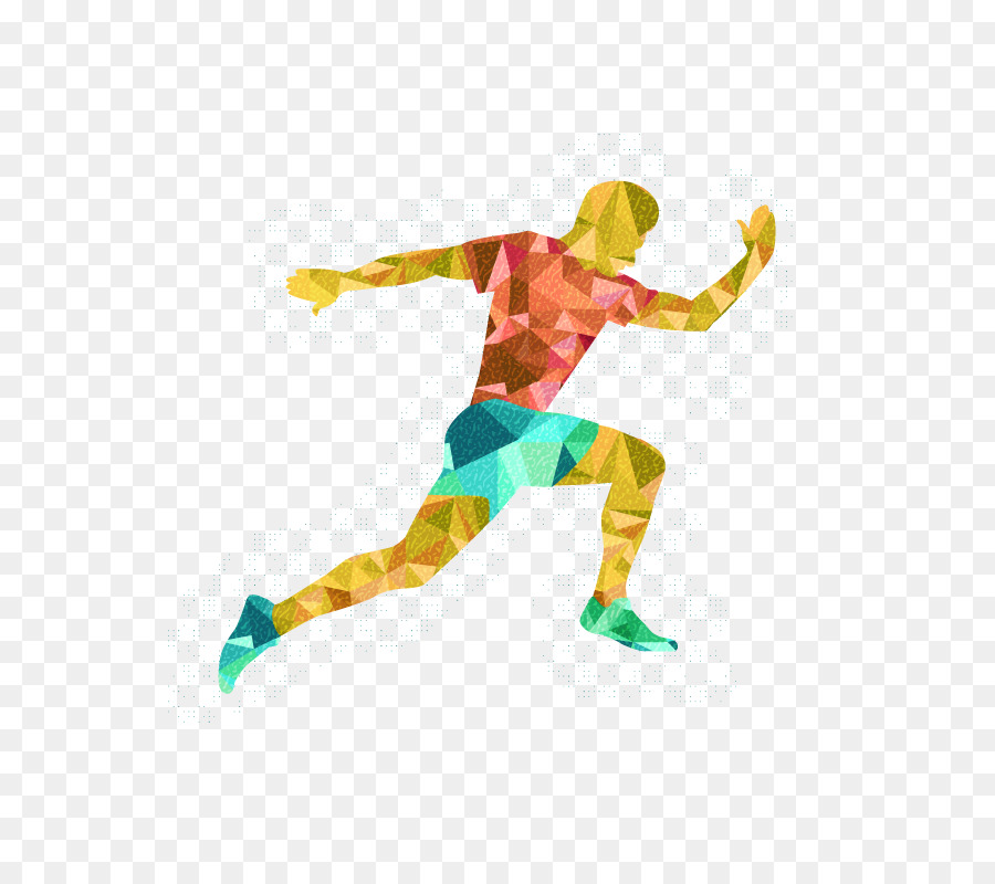 Sport Clip art - Vettoriale di un uomo che corre