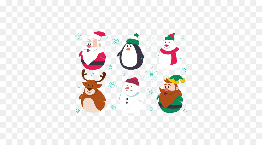 Santa Claus Christmas ornament Illustration - Von Hand bemalt Weihnachten die kleinen Freunde
