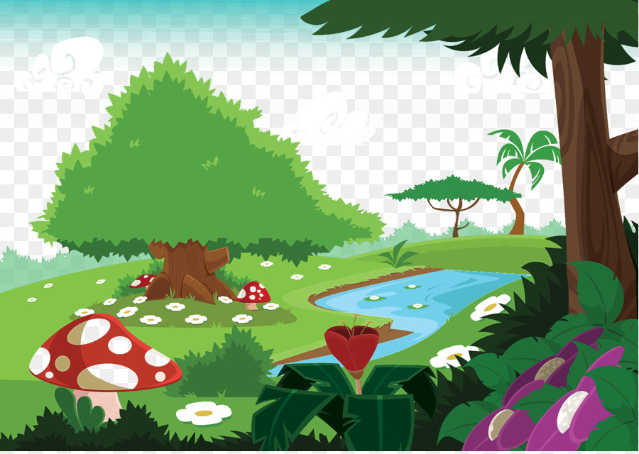 Cartoon Nature Background png download - 1400*990 - Free Transparent Drawing  png Download. - CleanPNG / KissPNG