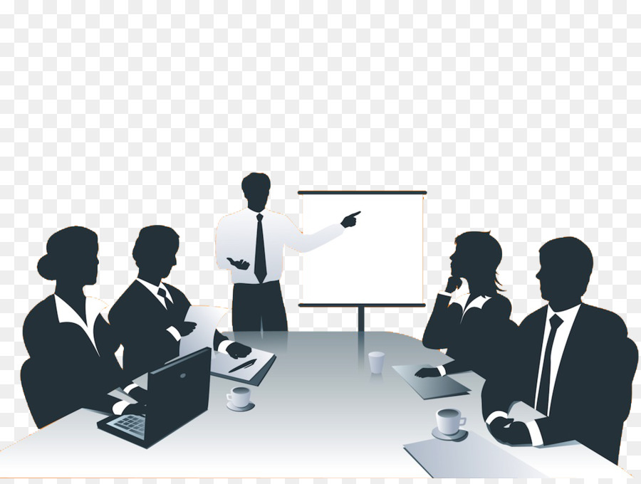 Business networking Presentazione Clip art - Business persone che incontro per discutere la relazione del materiale