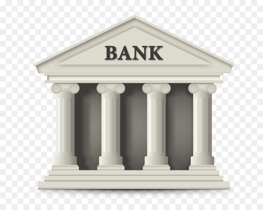 Online banking Finance Icona - Il bianco edificio della banca