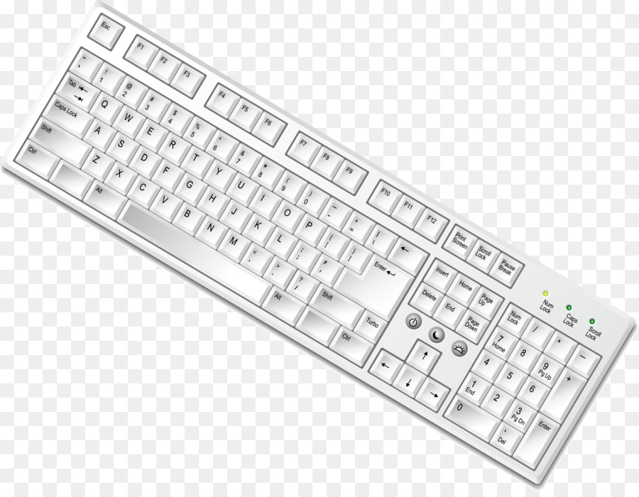 Computer keyboard Download - Weiße Tastatur-Dekoration-design-Vektor