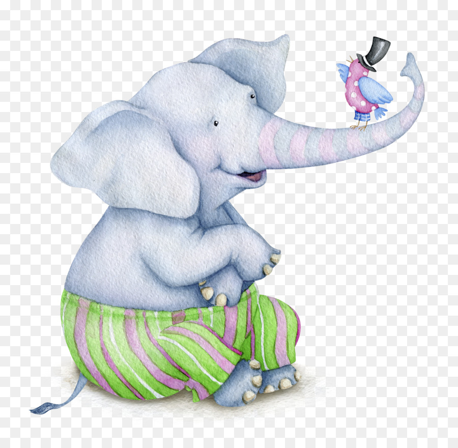 Invito a nozze elefante Bianco regalo di scambio di Auguri di Natale - dipinto di elefante