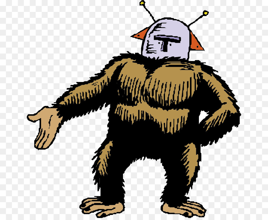 gorilla hoạ - Véc tơ gorilla đội một chiếc mũ