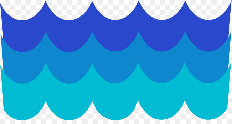 Sóng Hoạt hình Clip nghệ thuật - màu xanh nước gợn sóng