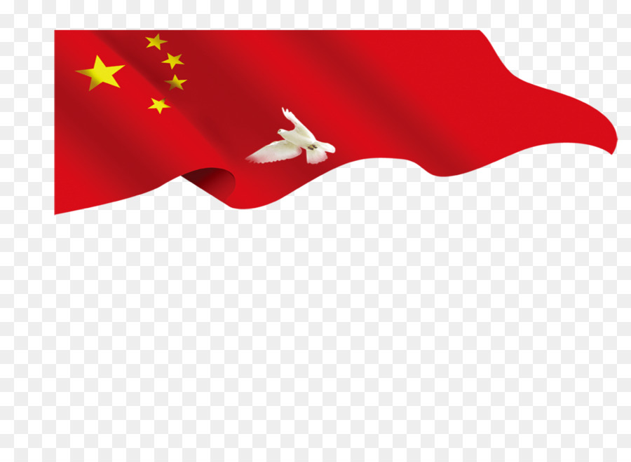 Flagge von China Red flag - Schwimmende rote fahne