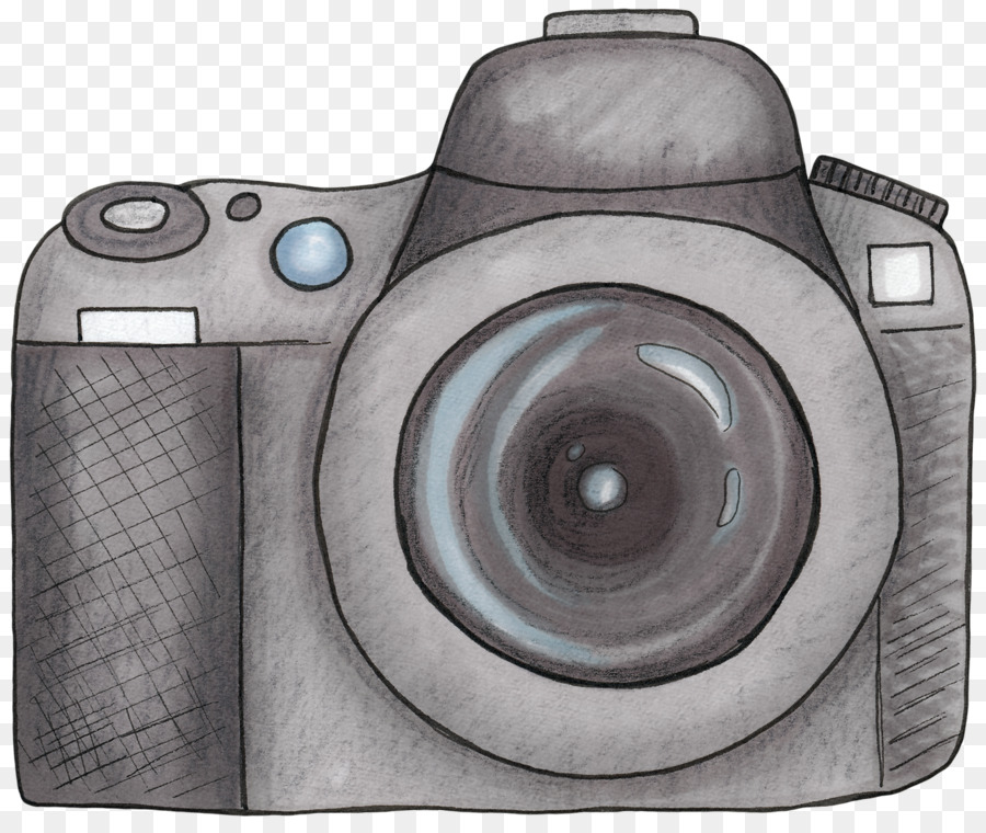 Fotocamera digitale SLR lenti intercambiabili Mirrorless fotocamera - cartoon fotocamera