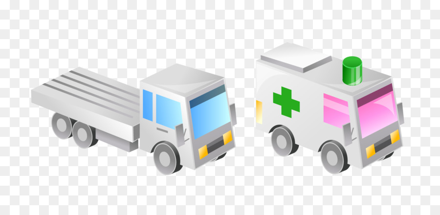 Trasporto Portachiavi Adobe Illustrator - Vettore di ambulanza