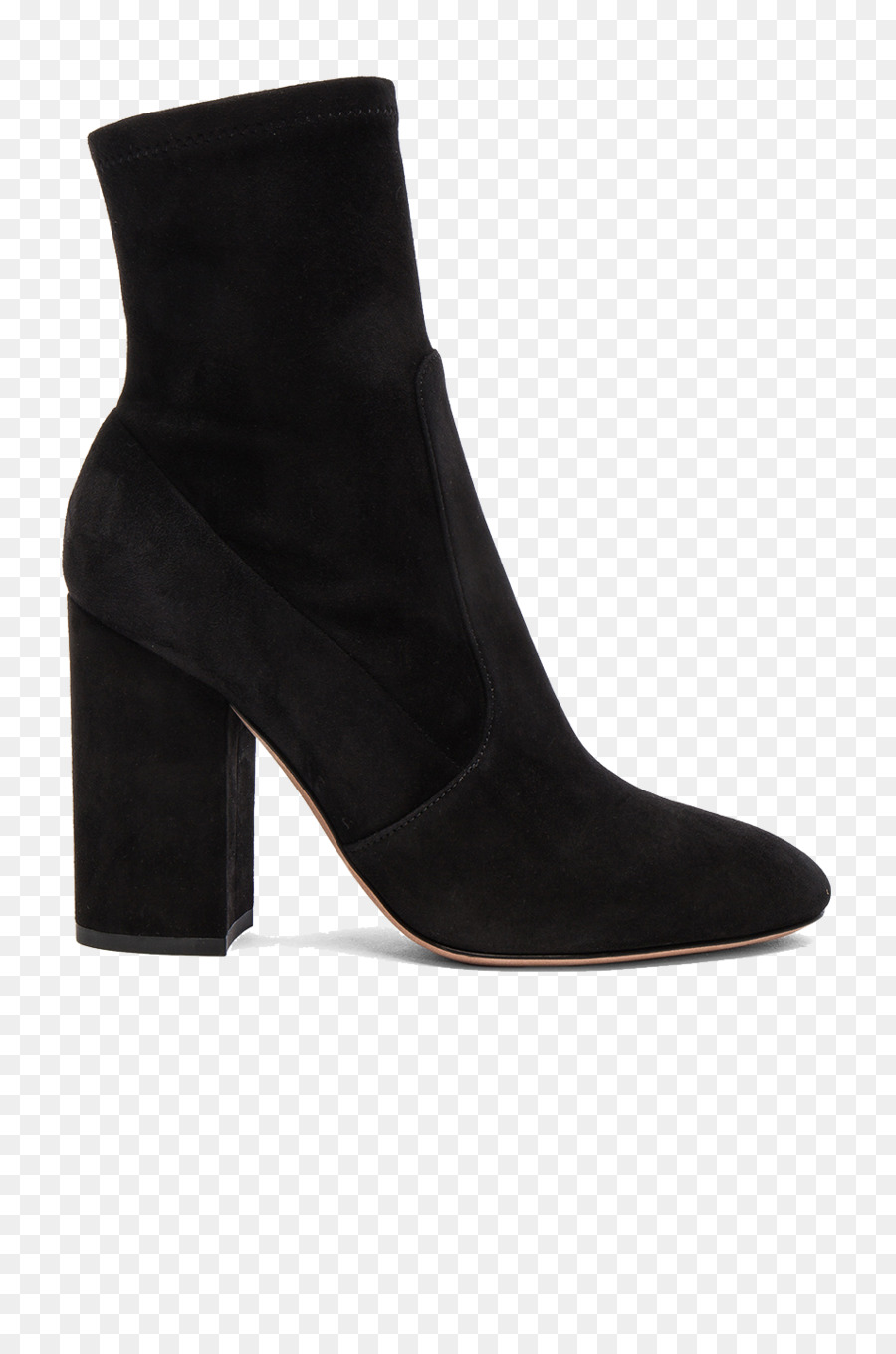 Boot in pelle Scamosciata Scarpe col tacco Alto calzature - Nero stivali da donna