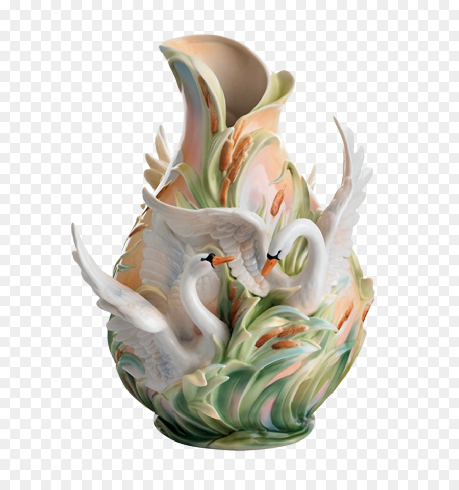 Cygnini Franz porcellane Vaso di Ceramica - vaso