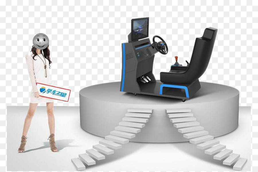 Auto-Plakat Verkaufsförderung Simulation - Kreative Fahrprüfung