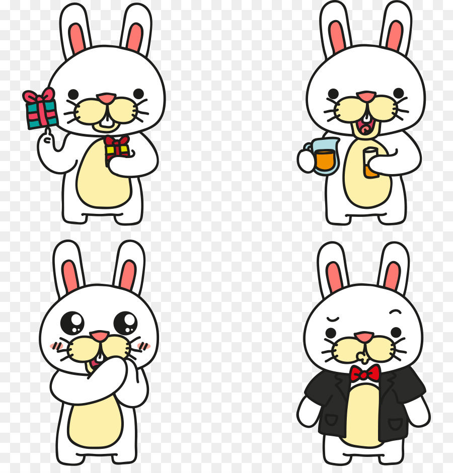 Kaninchen illustration - Vector cute Bunny
