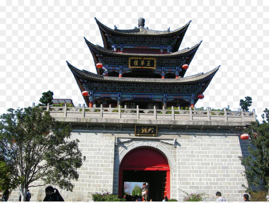Drei Pagoden Wuhua District Lijiang Shaxi, Yunnan Dali Stadt - dali ancient city Tor