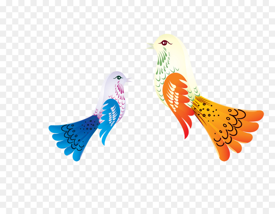 Vogel Cartoon - Schöne Farbe peacock Muster