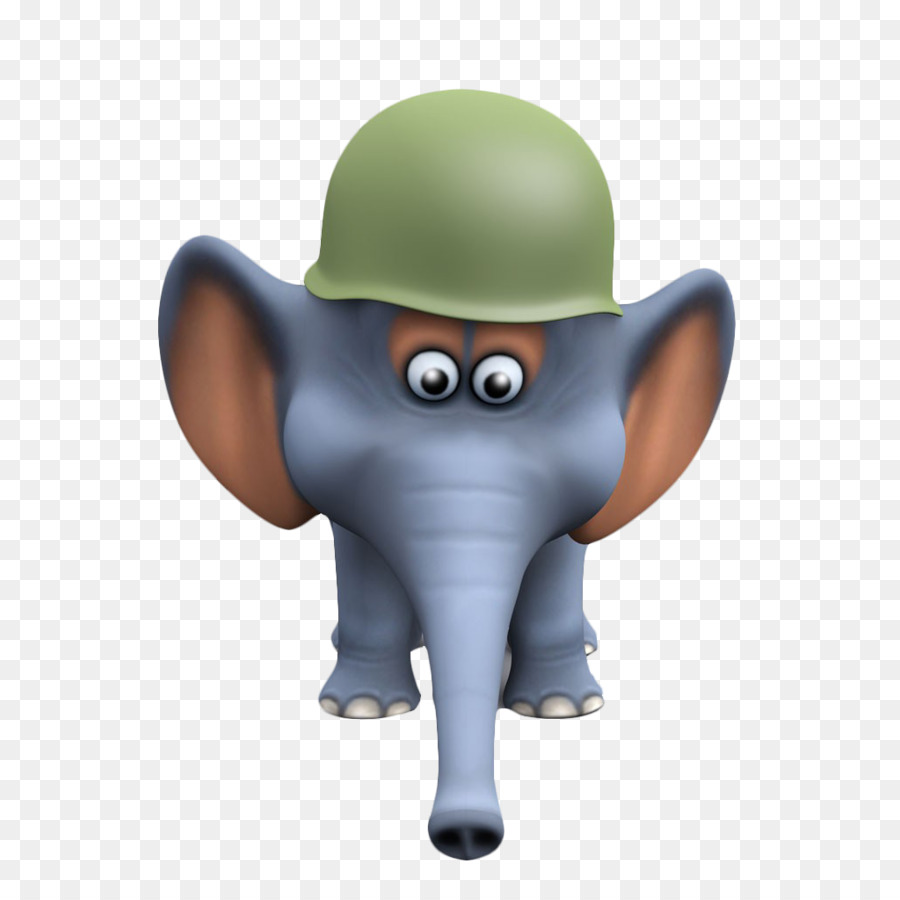 Elefant, Fotografie Soldat Lizenzfreie Illustrationen - Ein Elefant mit einem Helm