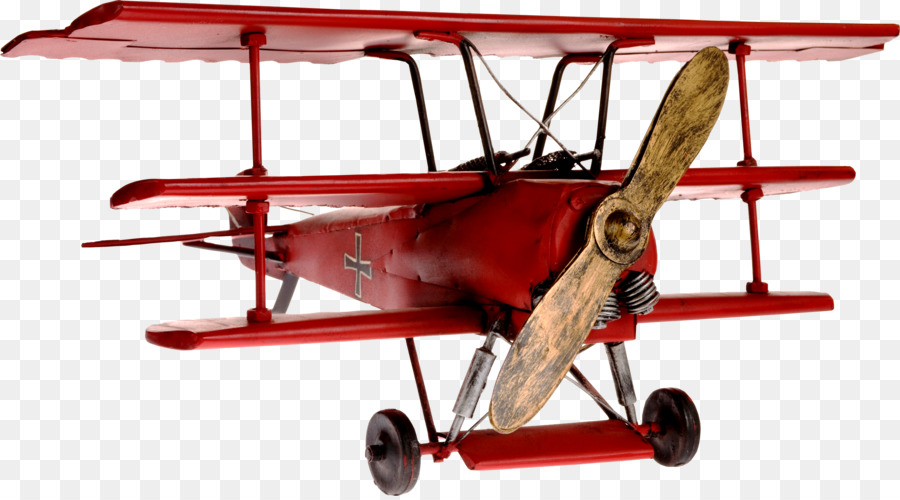Il Rosso di un Pilota di Caccia Aereo Fokker Dr. I Triplano fotografia Stock - aerei