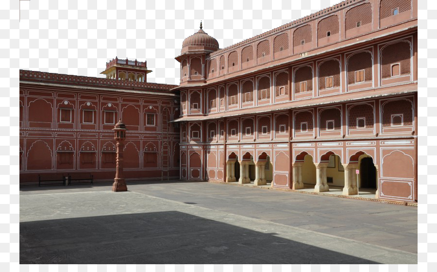 Il City Palace, Hawa Mahal, Jaipur, Udaipur Jodhpur - India Palazzo di Città l'immagine di tre