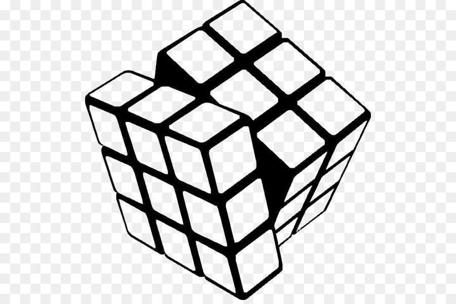 Rubiks Cube libro da Colorare V-Cube 6 Clip art - Il Cubo di Rubik