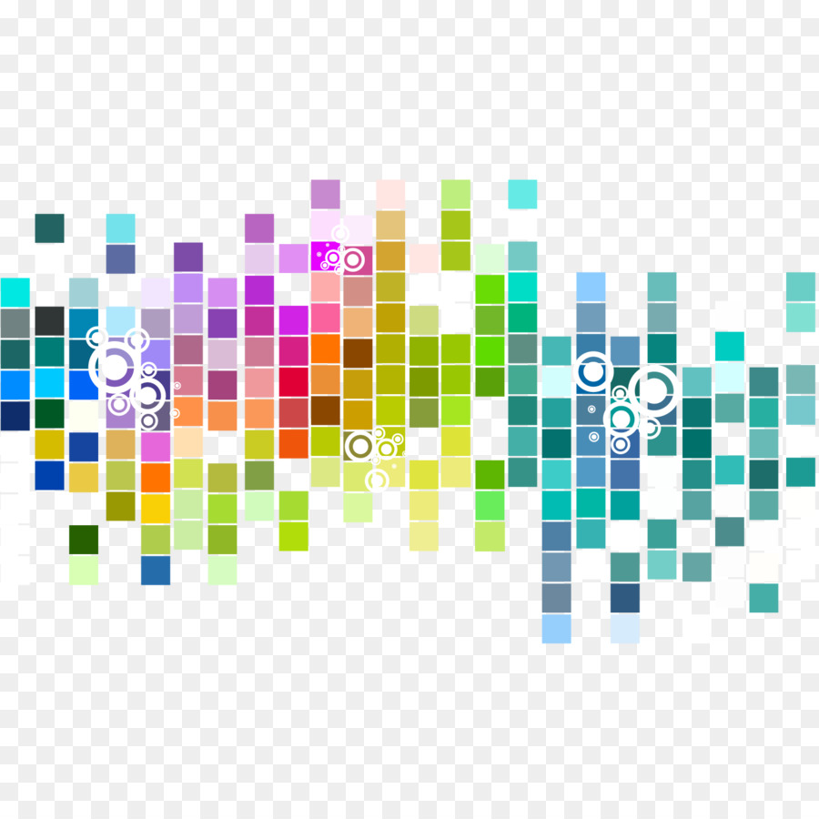 Farbe Mosaik - Gefühl der Raum-Gitter-Vektor