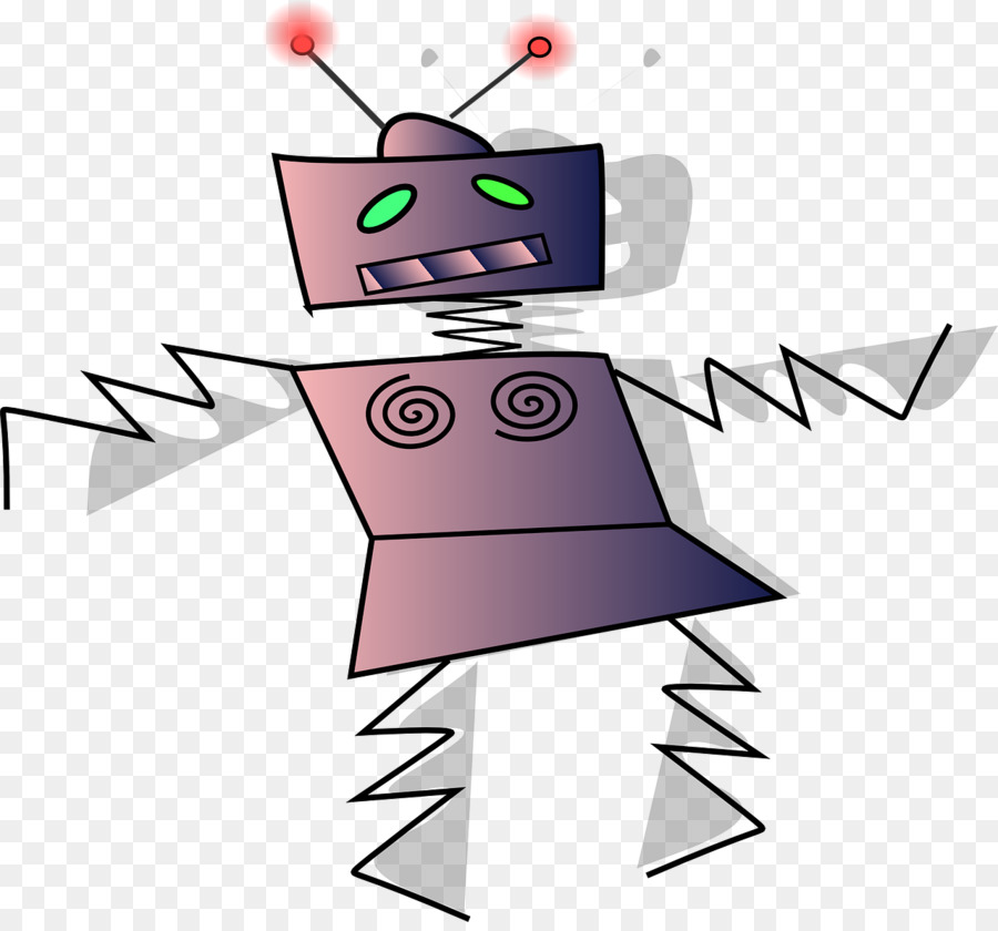 Roboter-Tanz-Cartoon-Abbildung - Roboter