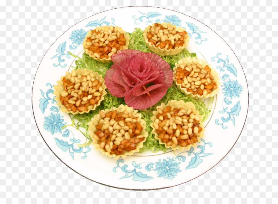 Chinesische Küche Hors doeuvre Pinienkernen Teppanyaki-Vegetarische Küche - Calendula Pinienkernen gebratene abalone-Winkel