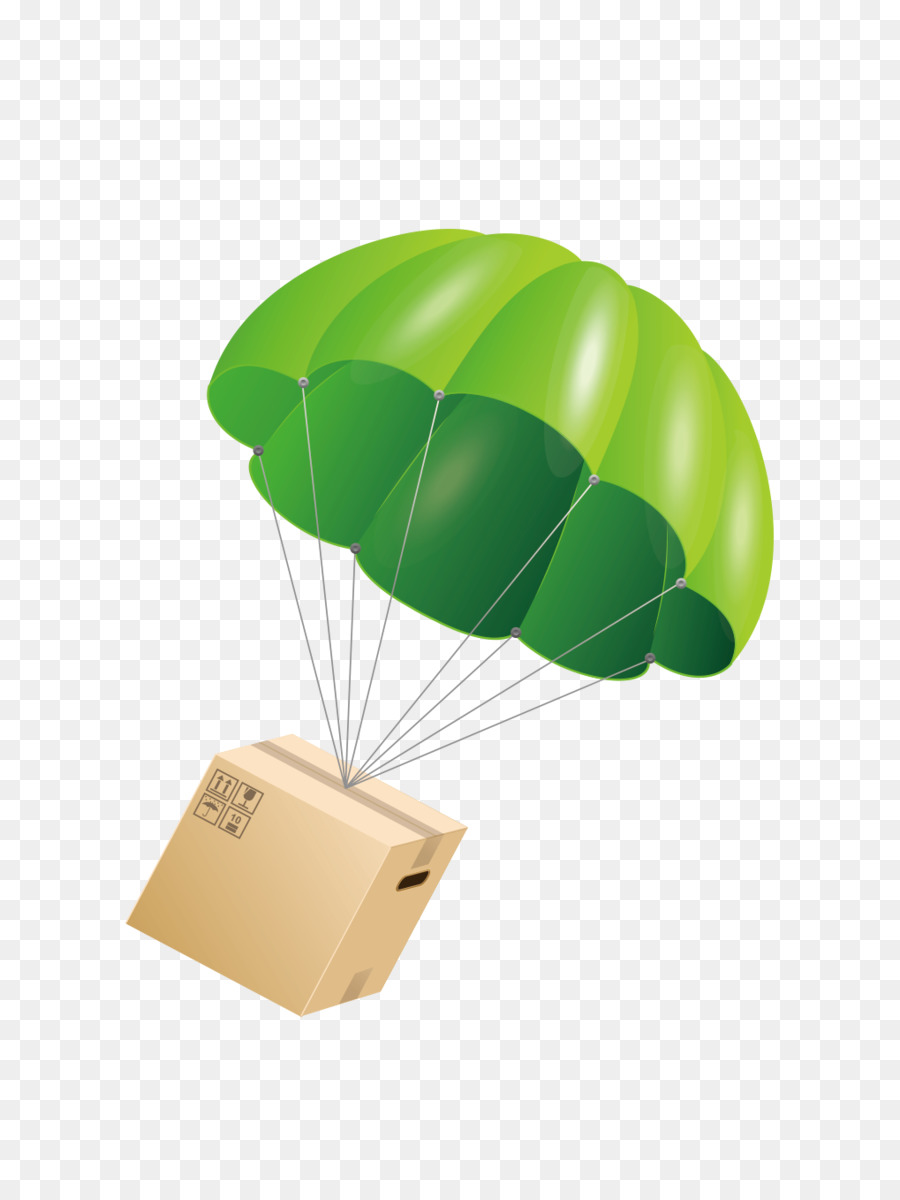 Fallschirm-Geschenk-Paket-clipart - Blau Fallschirm
