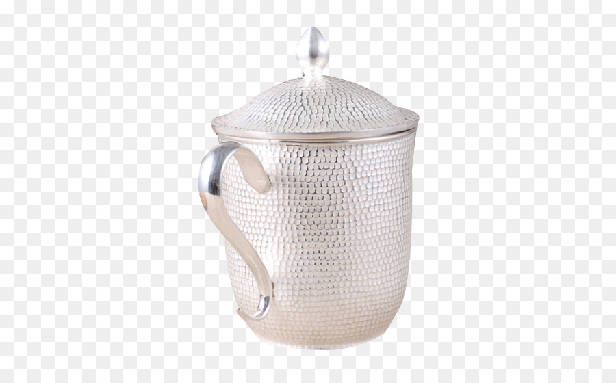 Silber Teetasse Teapot - Große silberne Tee-Tasse